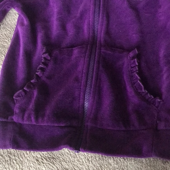Girly Purple Velour Juicy Couture Sweatsuit Sz S - Picture 5 of 6
